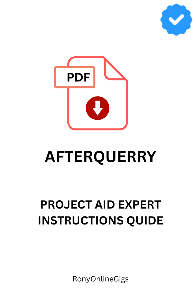 PRODUCT NAME: Project AID Expert Instructions Guide