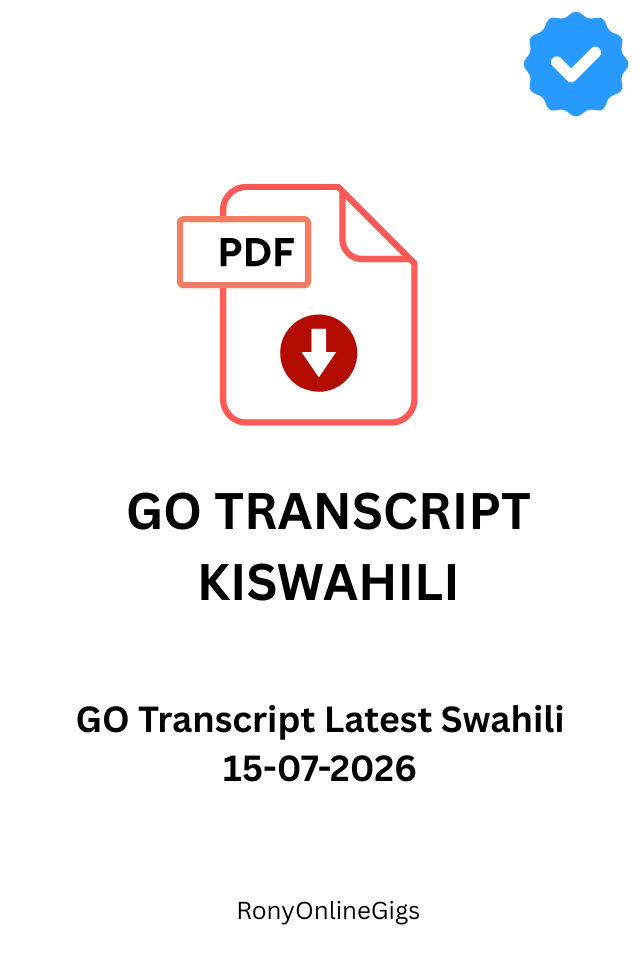 GoTranscript Kiswahili Assessment Updated 07-15-2026