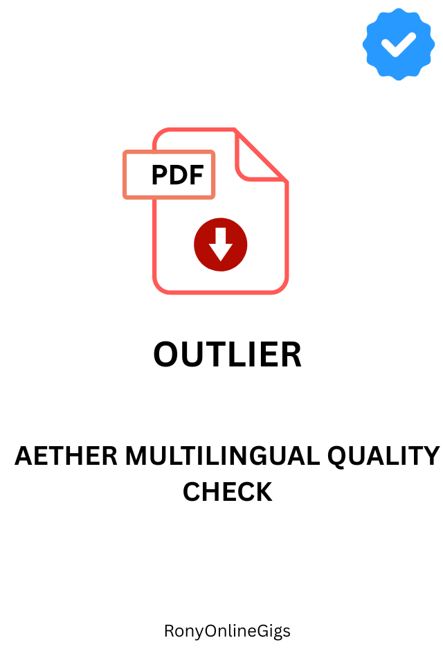 Outlier Aether Multilingual Quality Check Answer Guide (Latest 2026)