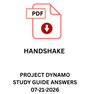 Handshake AI — Project Dynamo Study Guide & Answer Guide (Latest 2026)